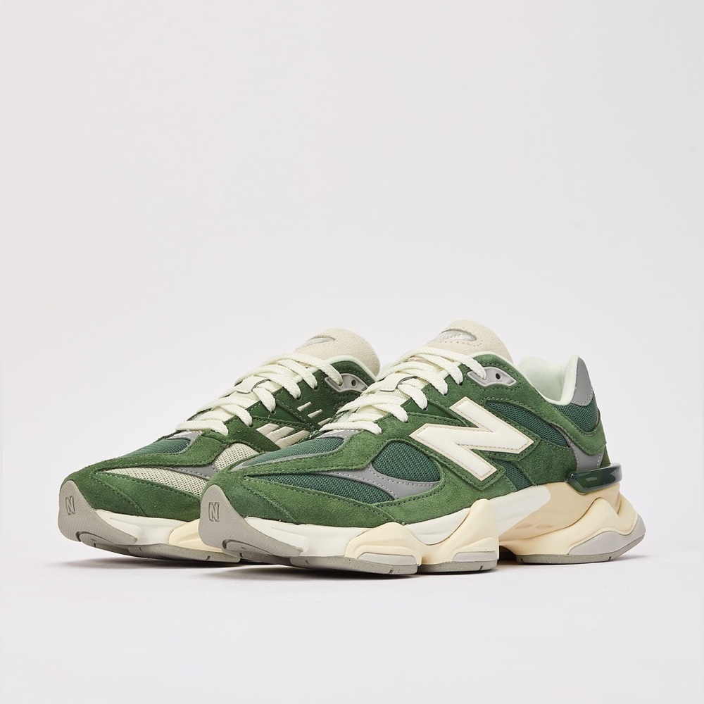 New Balance 9060 Green and Cream Men's Sneakers